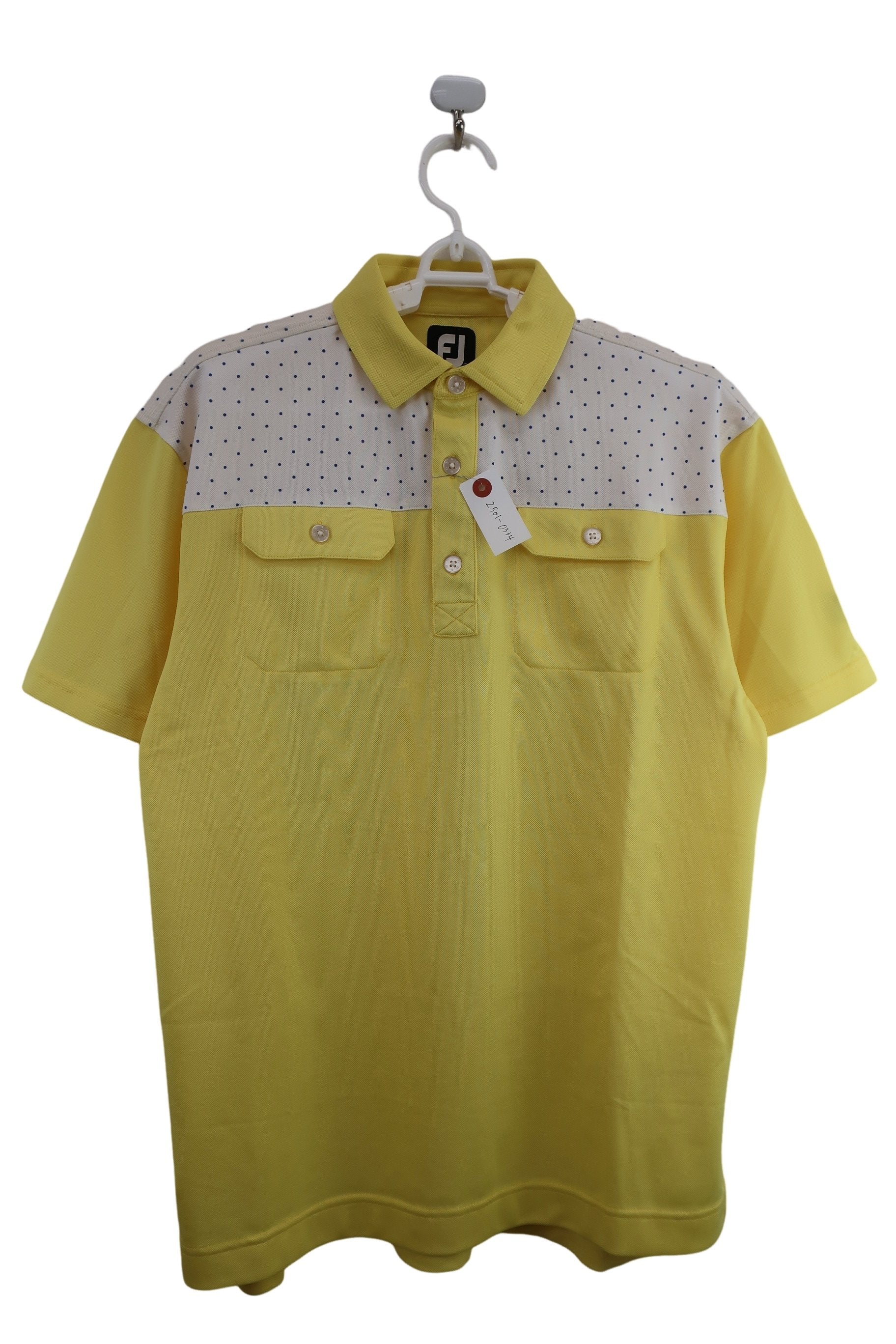 FOOTJOY(フットジョイ) ポロシャツ 黄色 メンズ L A-1