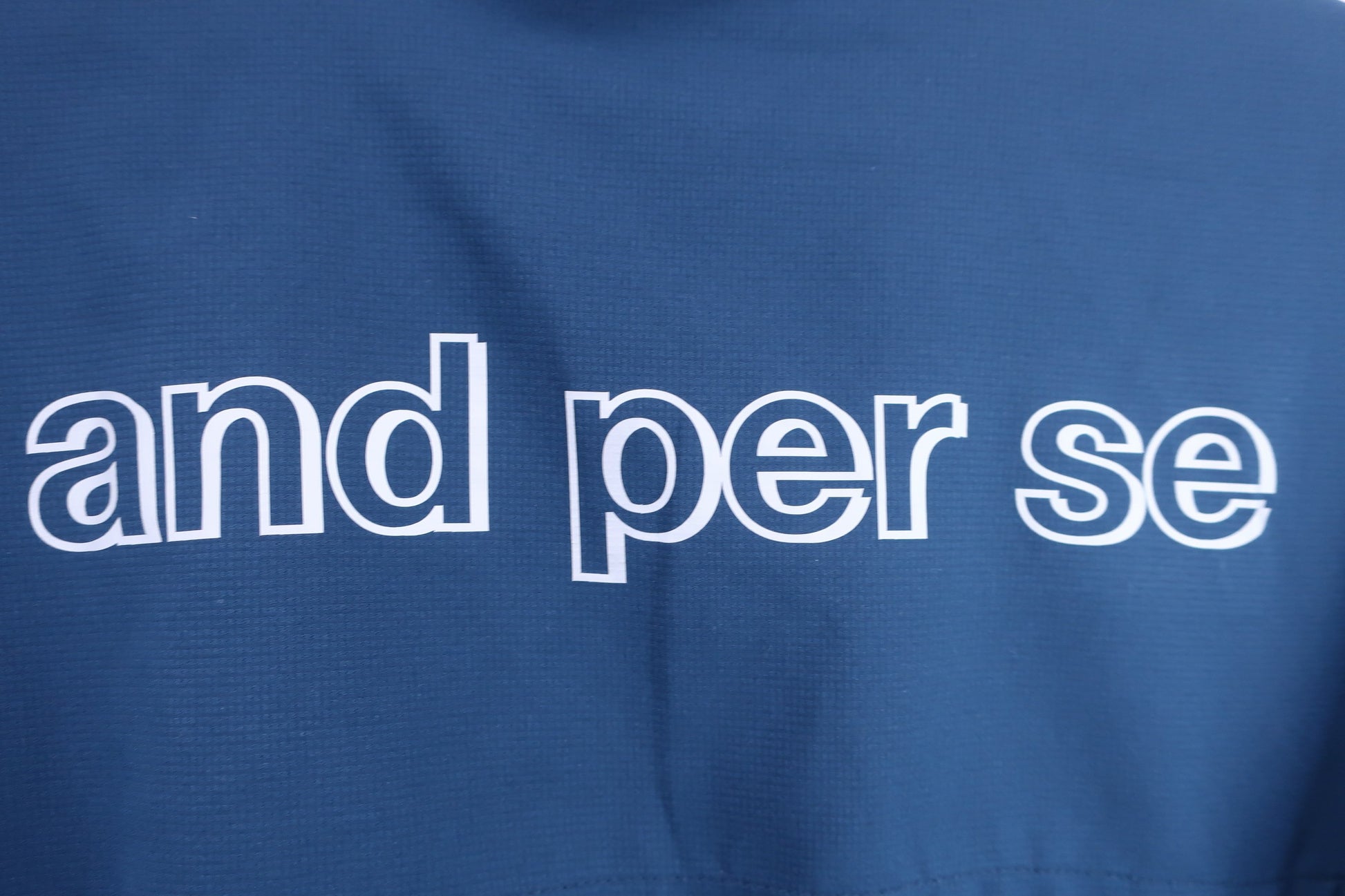 and per se(アンパスィ) コーチジャケット ネイビー メンズ LL A-6