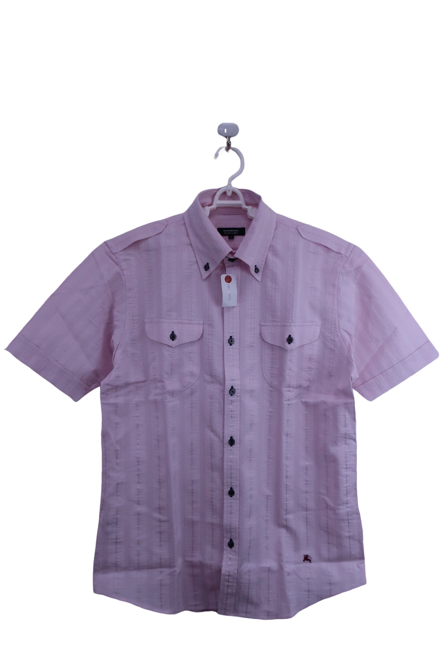 BURBERRY BLACK LABEL 半袖シャツ ピンク メンズ 3 A-1