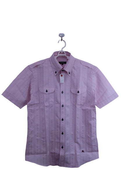 BURBERRY BLACK LABEL 半袖シャツ ピンク メンズ 3 A-1