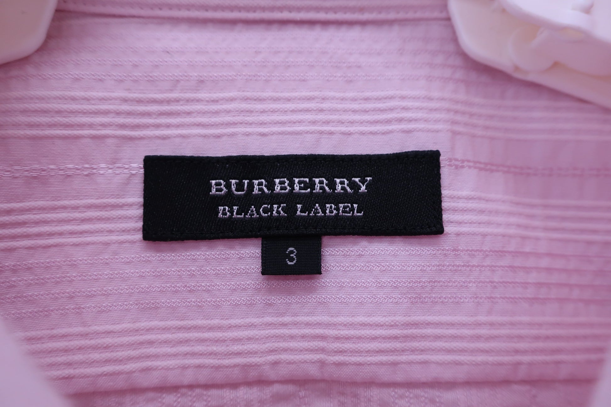 BURBERRY BLACK LABEL 半袖シャツ ピンク メンズ 3 A-2