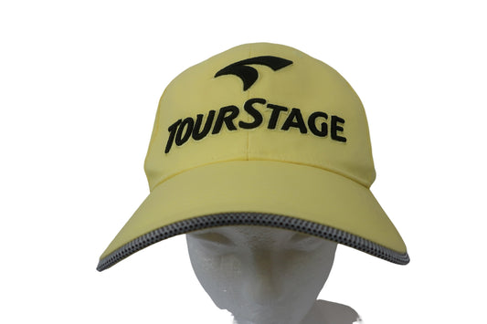 TOURSTAGE(ツアーステージ) キャップ 黄色 メンズ フリーサイズ A-1