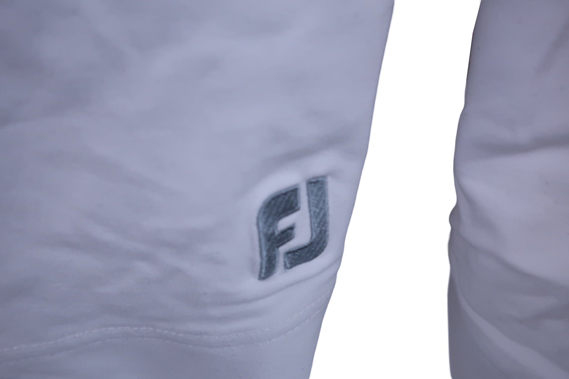 FOOTJOY(フットジョイ) フード付きハーフジップシャツ 白グレー メンズ M A-4