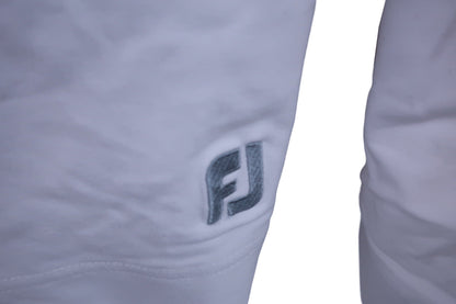 FOOTJOY(フットジョイ) フード付きハーフジップシャツ 白グレー メンズ M A-4
