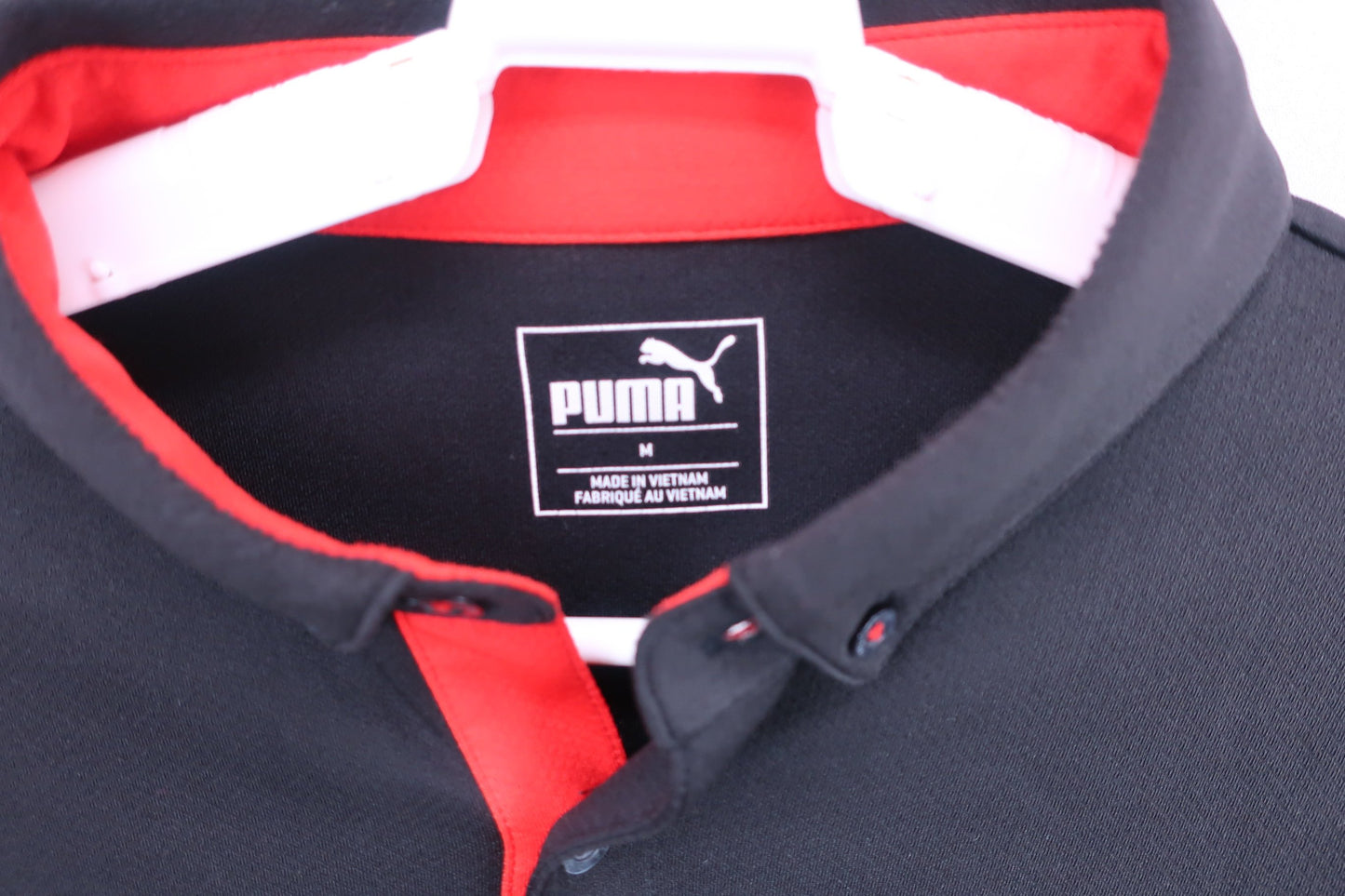 PUMA GOLF(プーマゴルフ) ポロシャツ 黒赤 レディース M A-4