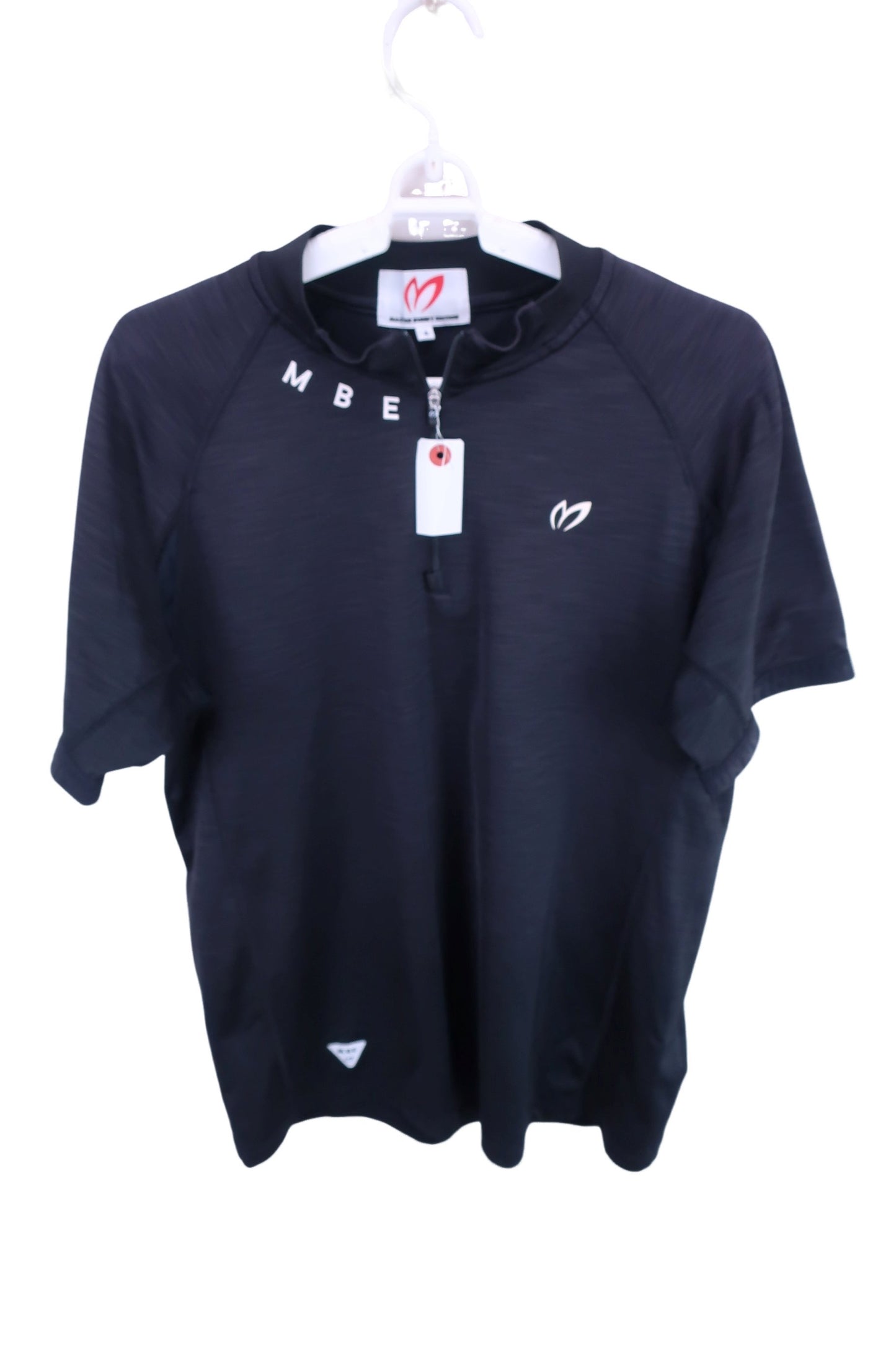 MASTER BUNNY EDITION(マスターバニーエディション) 半袖ハーフジップシャツ 黒 メンズ 4 758-0267707 A-1