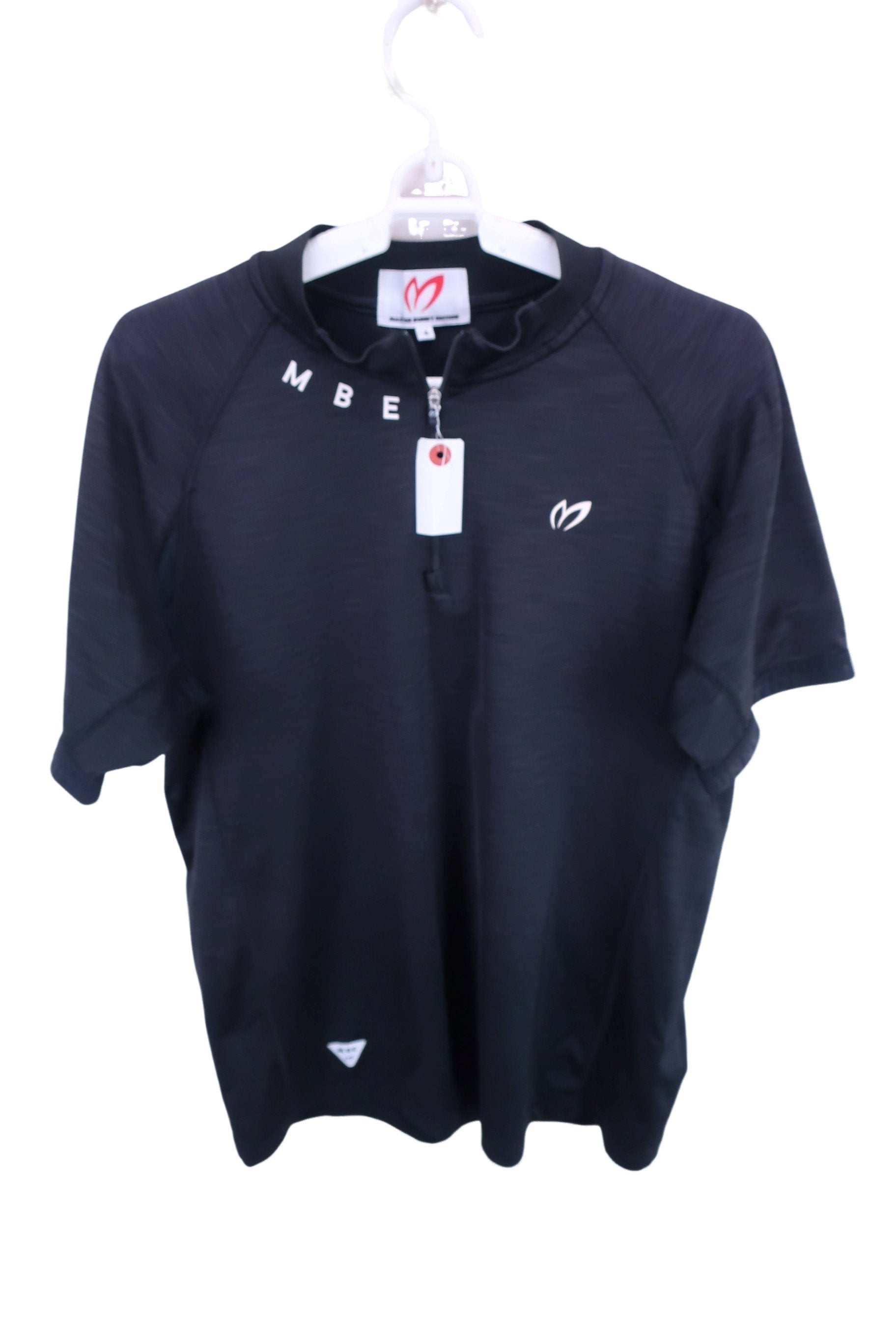 MASTER BUNNY EDITION(マスターバニーエディション) 半袖ハーフジップシャツ 黒 メンズ 4 758-0267707 A-1