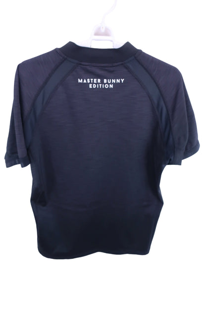 MASTER BUNNY EDITION(マスターバニーエディション) 半袖ハーフジップシャツ 黒 メンズ 4 758-0267707 A-5