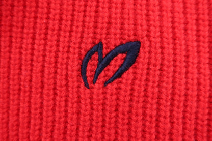 MASTER BUNNY EDITION(マスターバニーエディション) ハーフジップニットシャツ 赤 メンズ 4 158-7274101 A-2