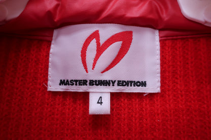 MASTER BUNNY EDITION(マスターバニーエディション) ハーフジップニットシャツ 赤 メンズ 4 158-7274101 A-3