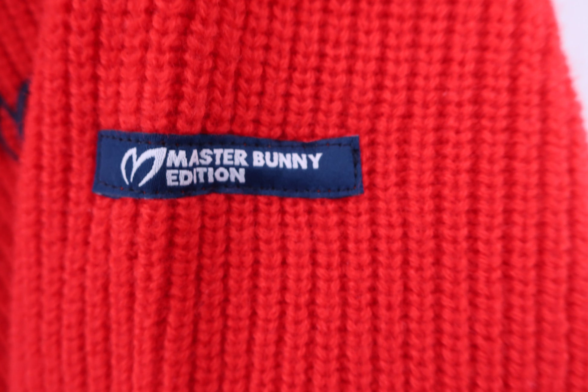 MASTER BUNNY EDITION(マスターバニーエディション) ハーフジップニットシャツ 赤 メンズ 4 158-7274101 A-4
