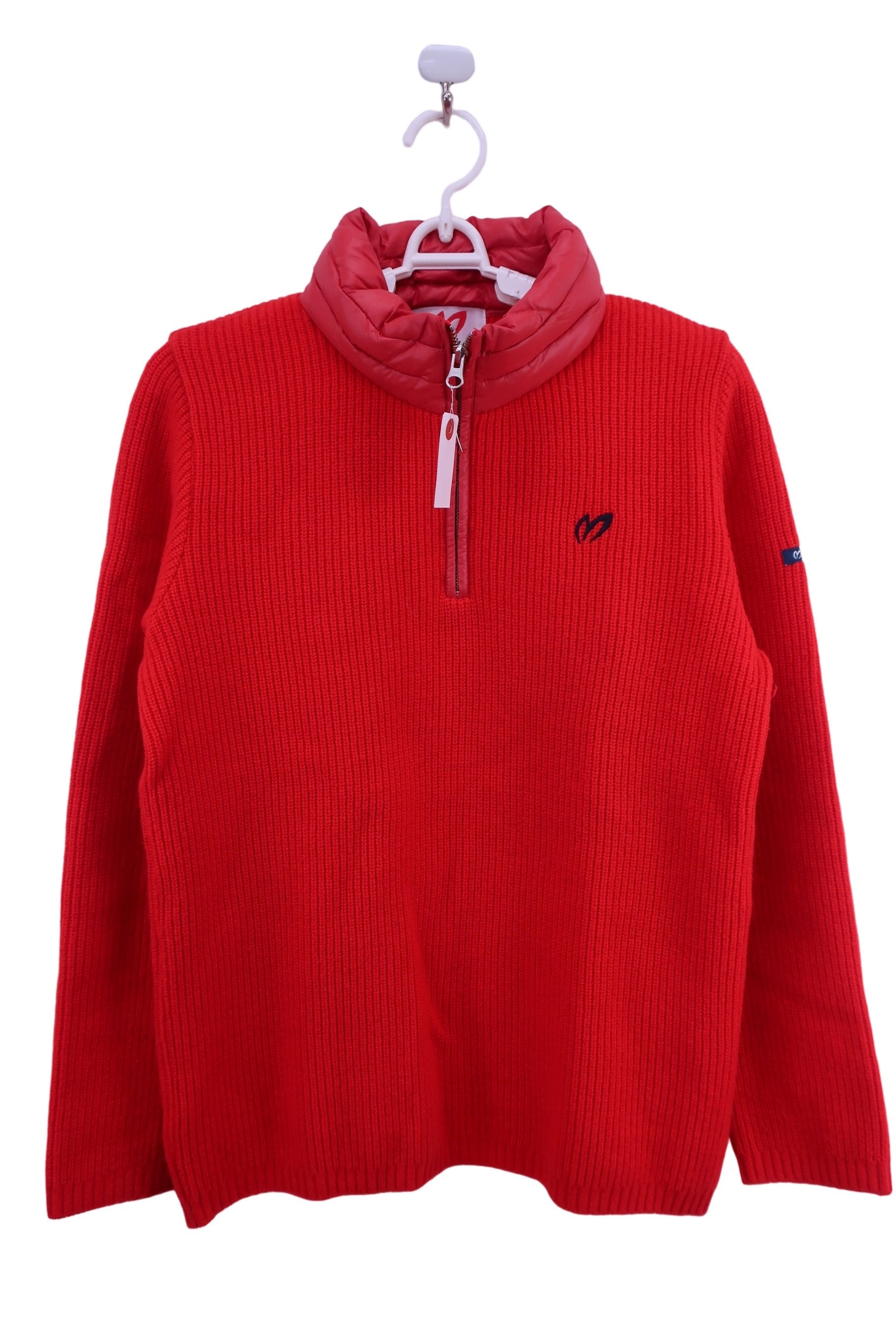 MASTER BUNNY EDITION(マスターバニーエディション) ハーフジップニットシャツ 赤 メンズ 4 158-7274101 A-1