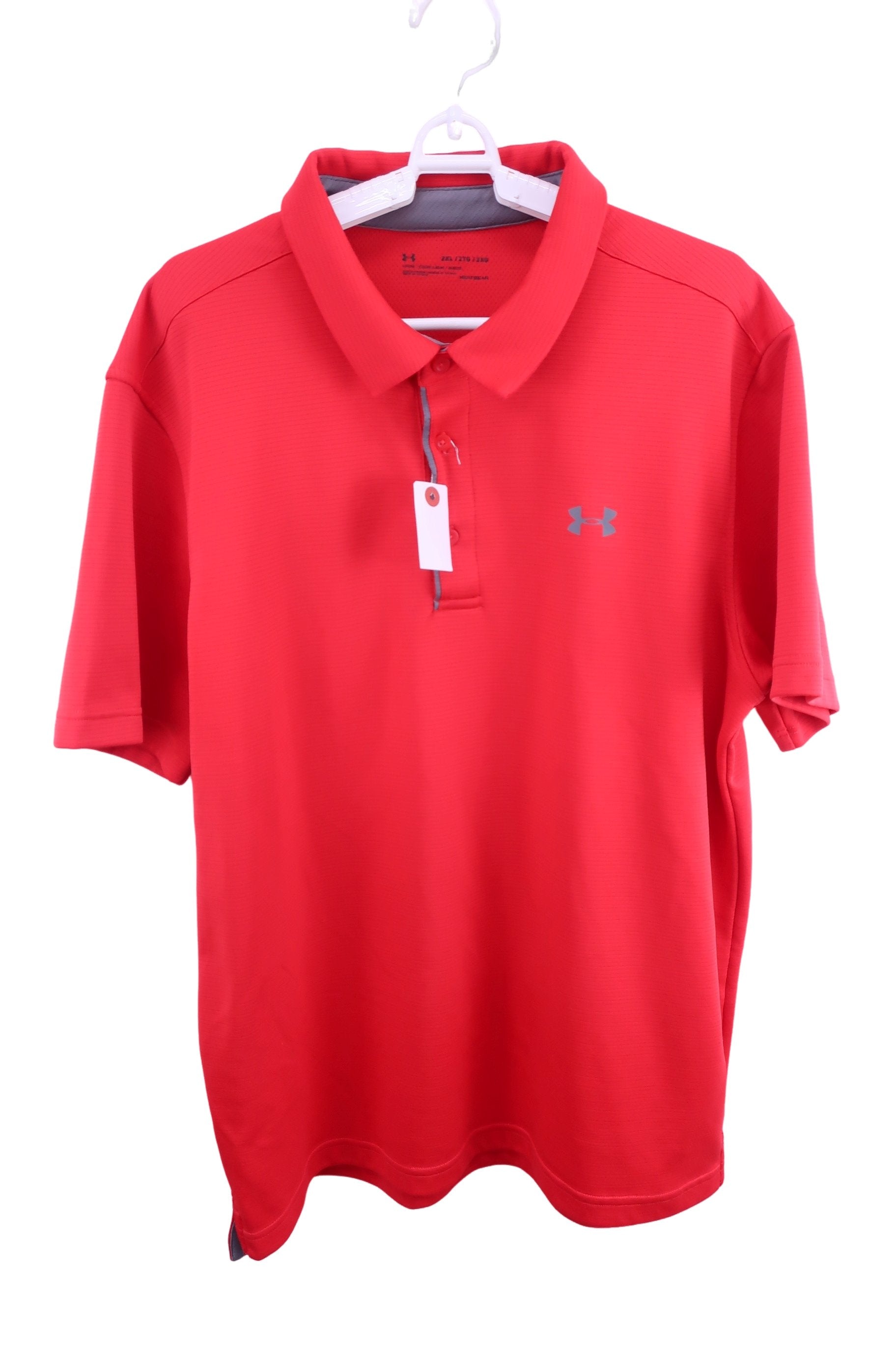 UNDER ARMOUR(アンダーアーマー) ポロシャツ 赤 メンズ 2XL A-1