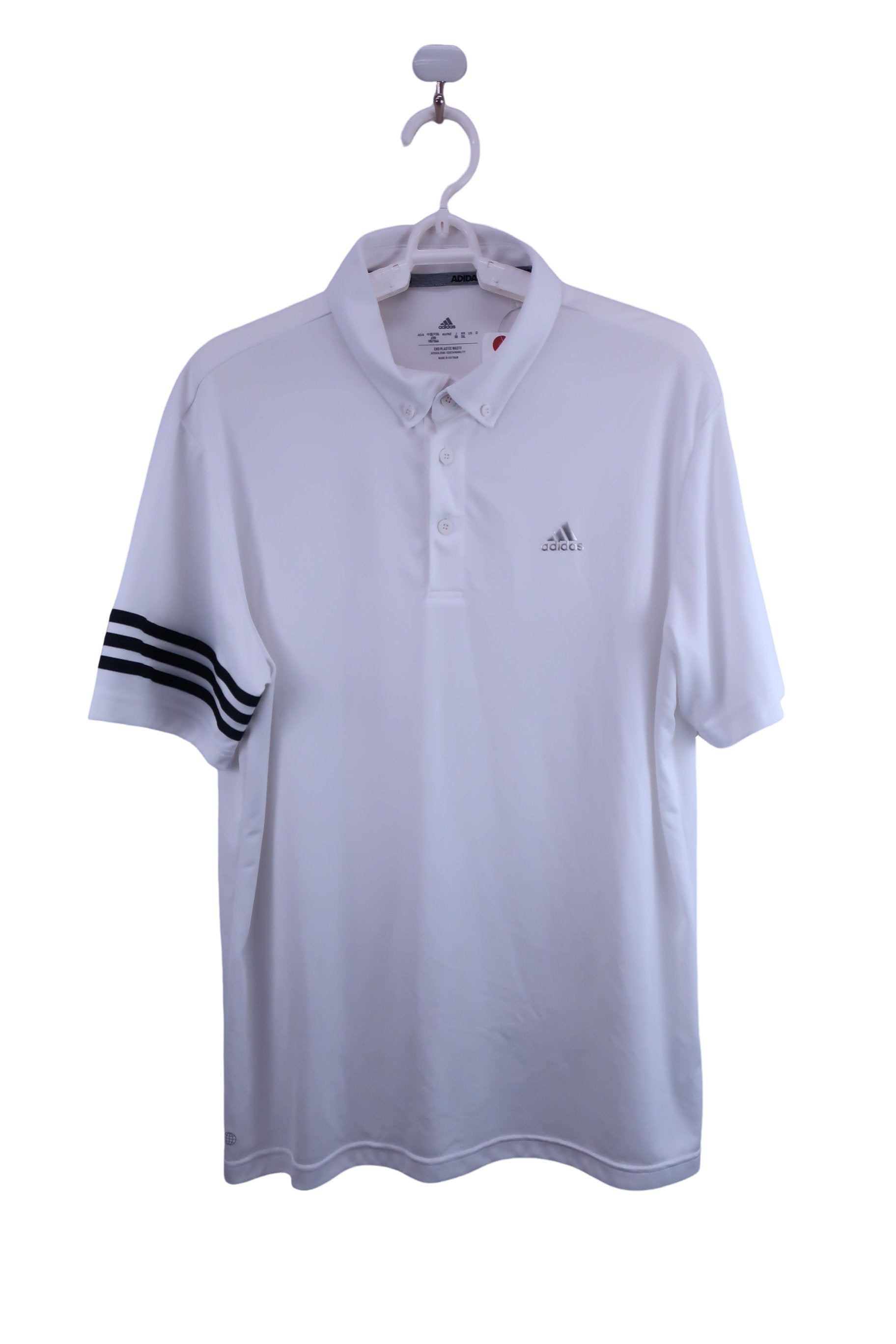 adidas(アディダス) ポロシャツ 白 メンズ XO A-1