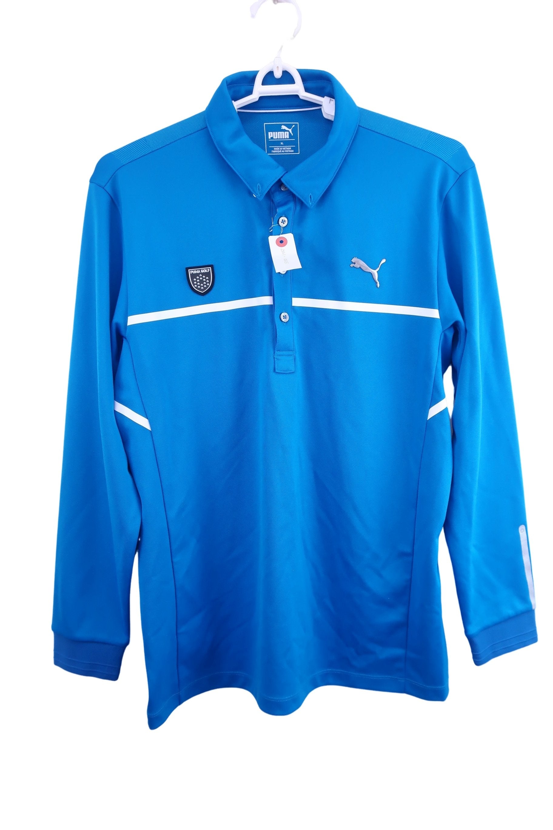 PUMA GOLF(プーマゴルフ) 長袖ポロシャツ 青 メンズ XL A-1