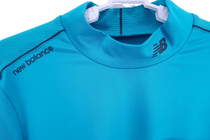 New Balance golf(ニューバランスゴルフ) 半袖モックネックシャツ 水色 メンズ 6 A-2