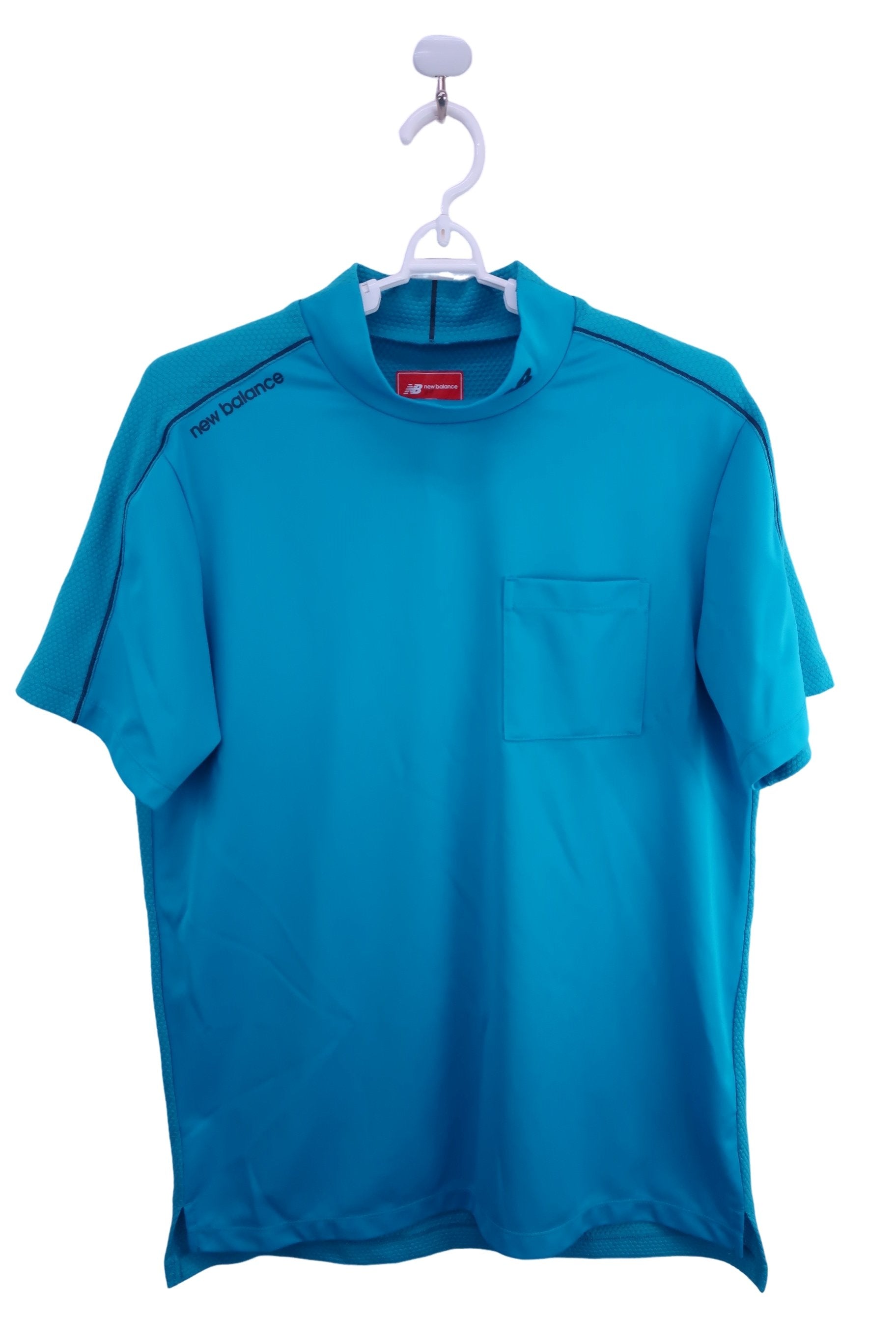 New Balance golf(ニューバランスゴルフ) 半袖モックネックシャツ 水色 メンズ 6 A-1