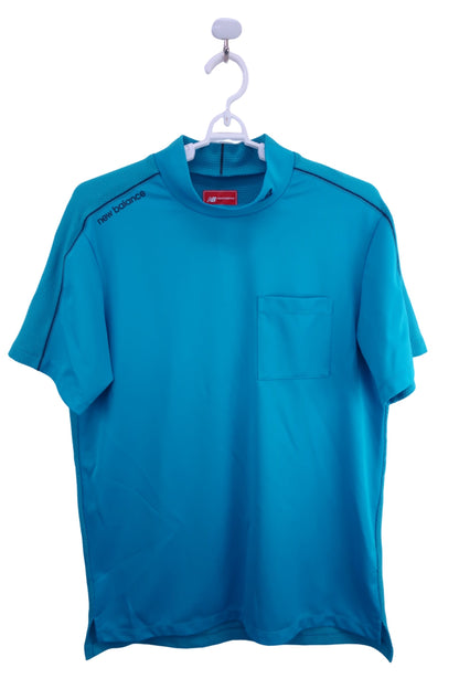 New Balance golf(ニューバランスゴルフ) 半袖モックネックシャツ 水色 メンズ 6 A-1