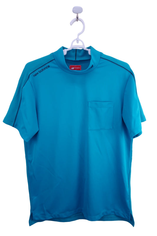 New Balance golf(ニューバランスゴルフ) 半袖モックネックシャツ 水色 メンズ 6 A-1