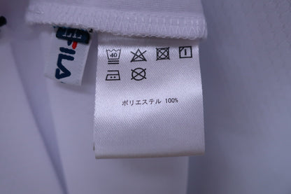 FILA GOLF(フィラゴルフ) 半袖モックネックシャツ 白 メンズ LL A-5