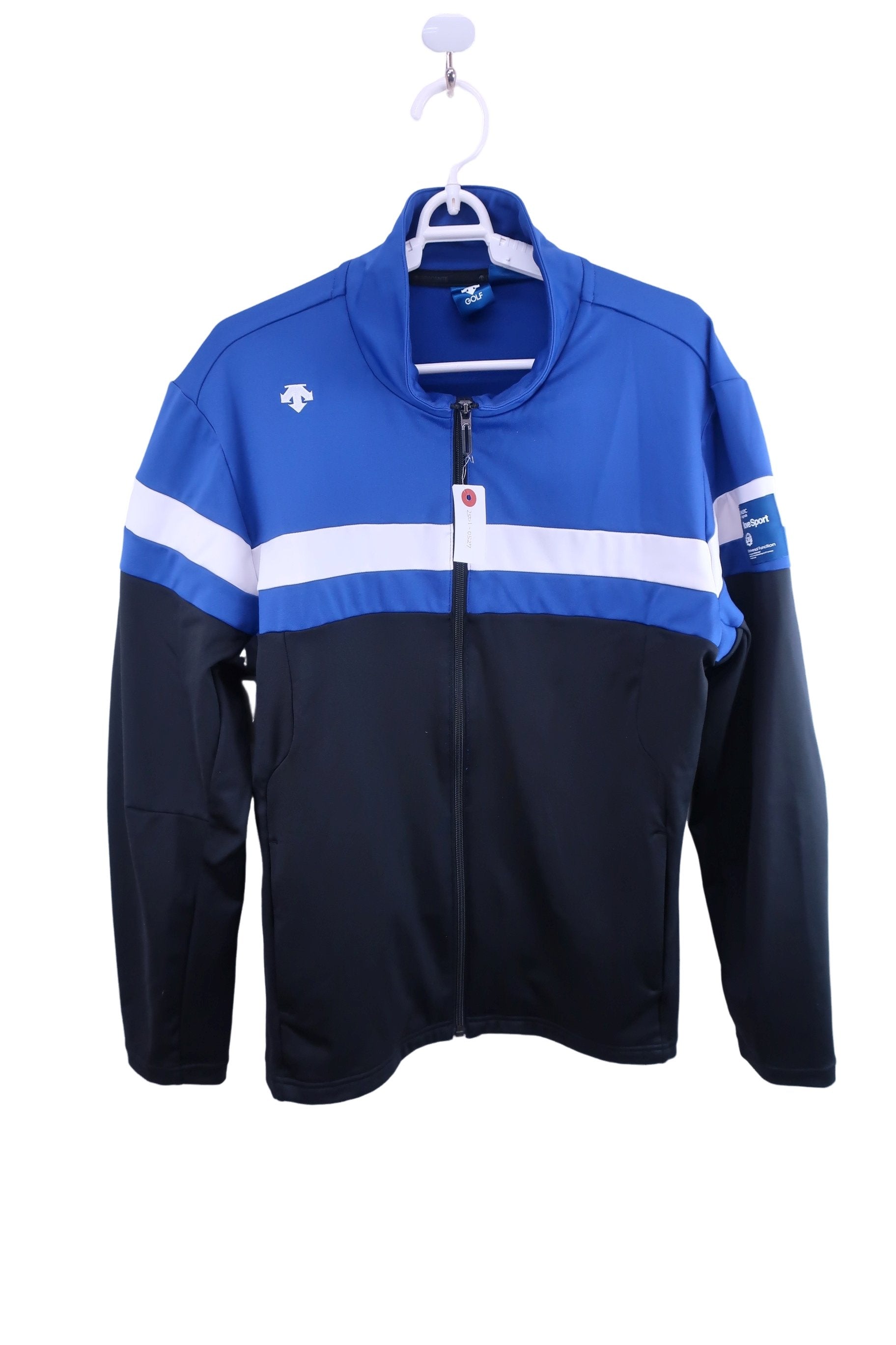 DESCENTE(デサント) フルジップブルゾン 青白黒 メンズ O A-1