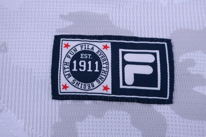 FILA GOLF(フィラゴルフ) ポロシャツ グレーカモフラ柄 メンズ M A-8