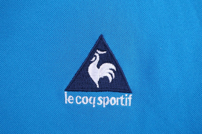 le coq sportif(ルコックスポルティフ) ハーフジップポロシャツ 青 メンズ M A-4
