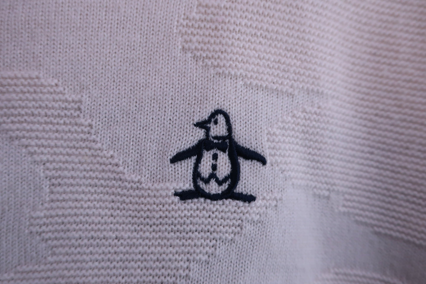 Munsingwear(マンシングウェア) セーター クリーム色 / ネイビーボーダー メンズ L A-3