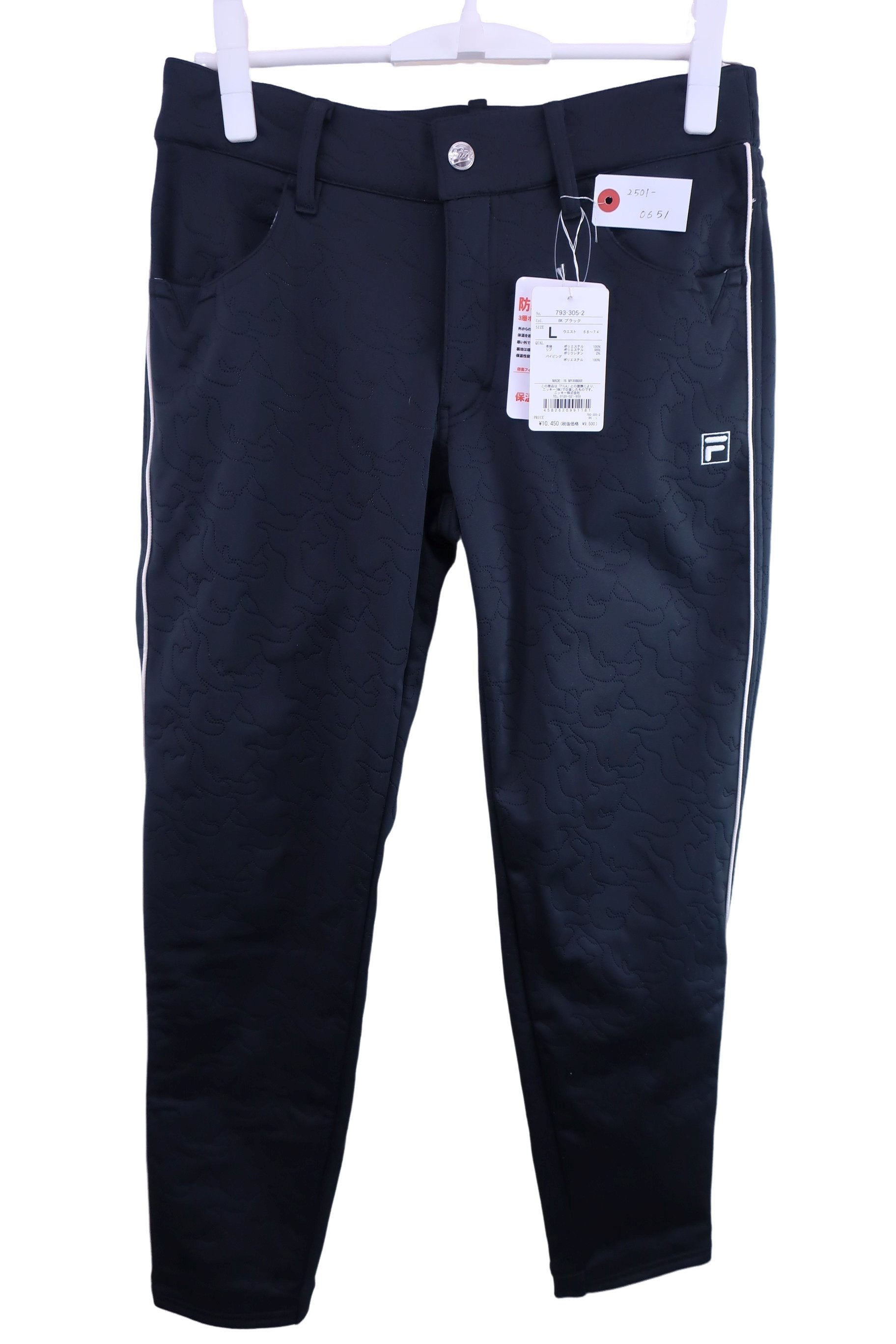 FILA GOLF(フィラゴルフ) パンツ 黒 レディース L N-1