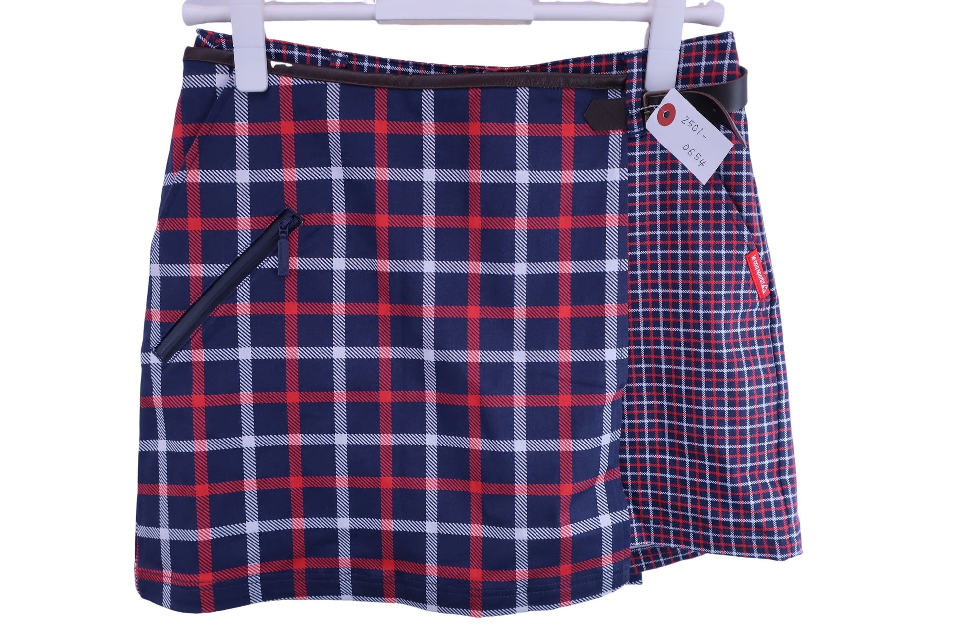 le coq sportif(ルコックスポルティフ) パンツ一体型スカート ネイビーチェック レディース 9 A-1