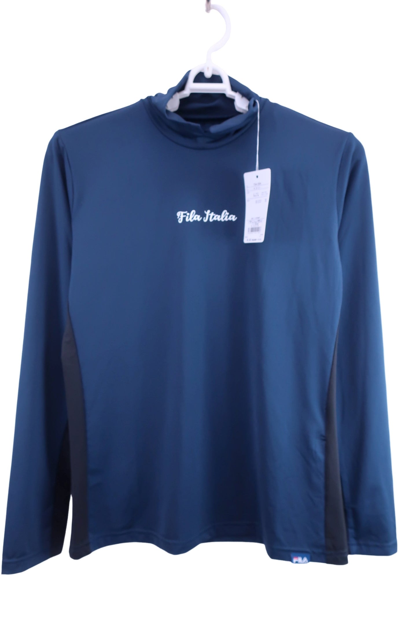 FILA GOLF(フィラゴルフ) 長袖モックネックシャツ ネイビー レディース L N-1