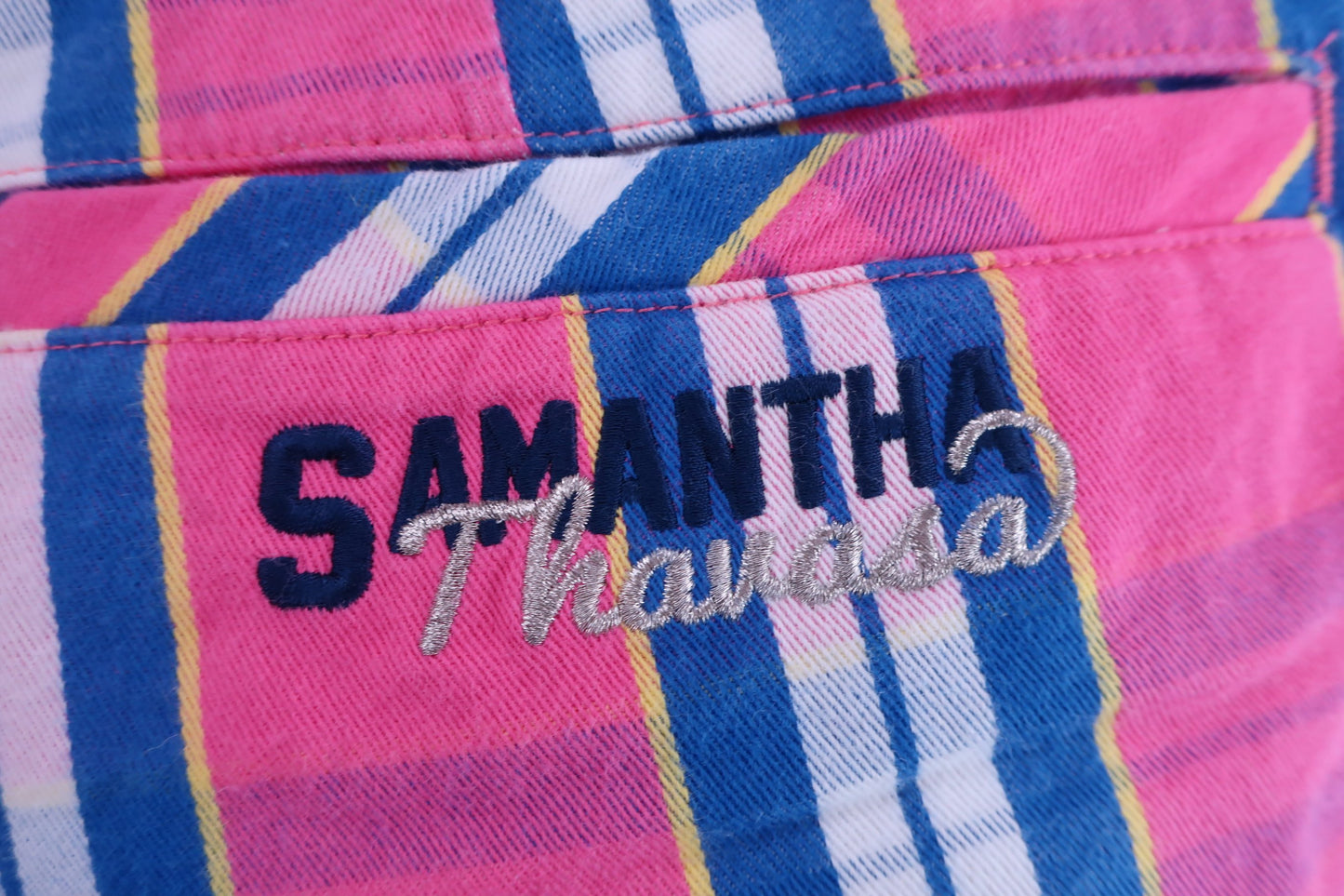 Samantha Thavasa(サマンサタバサ) パンツ ピンクチェック レディース M B-6