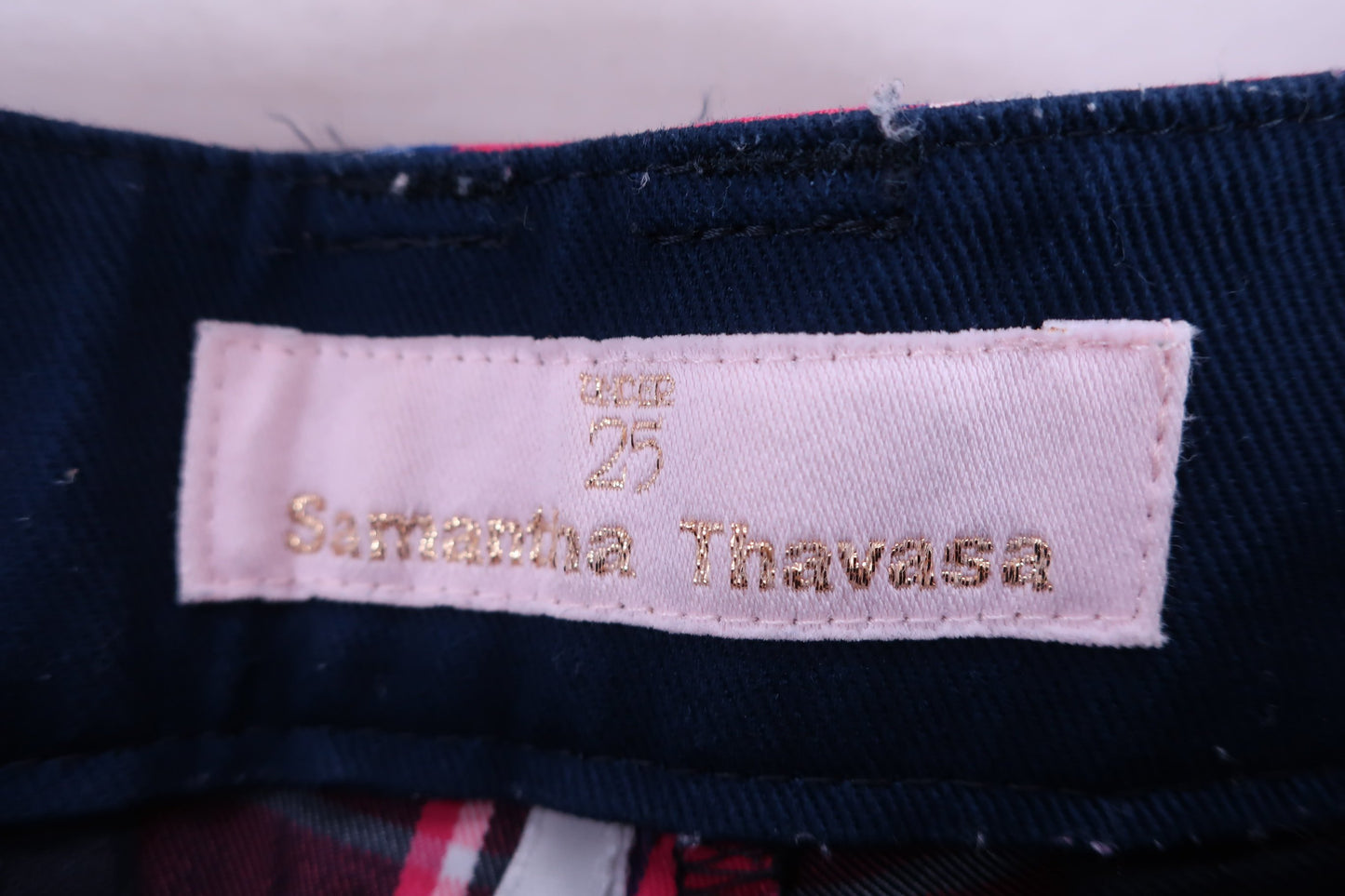 Samantha Thavasa(サマンサタバサ) パンツ ピンクチェック レディース M B-3
