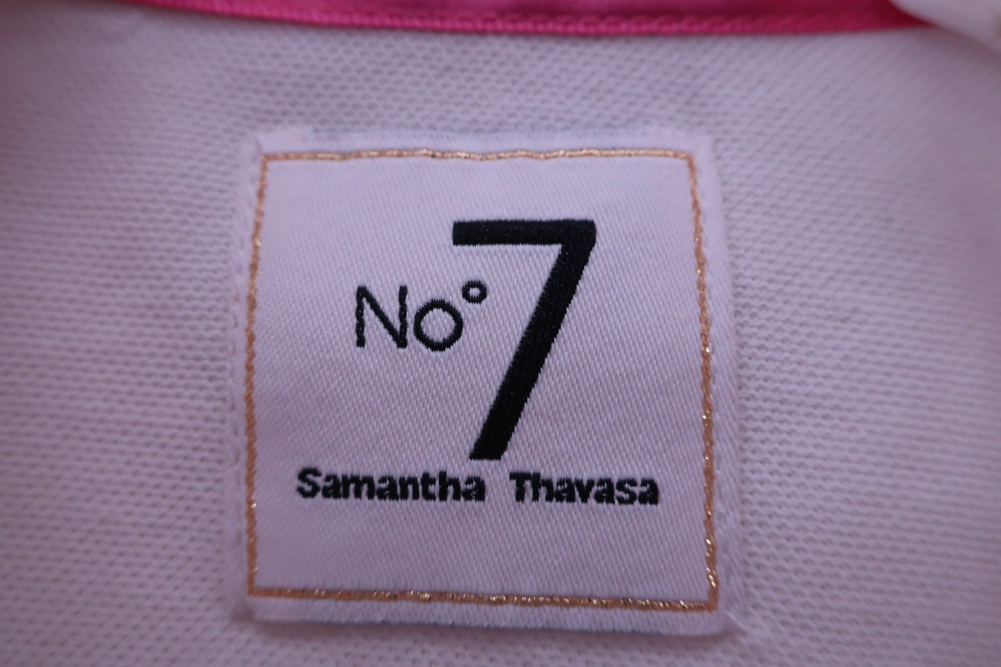 Samantha Thavasa(サマンサタバサ) 長袖ポロシャツ 白 レディース 40 B-3