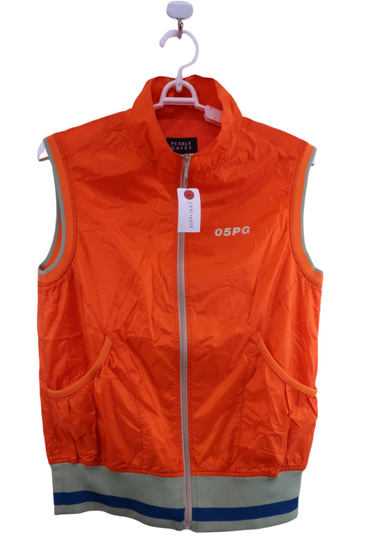 PEARLY GATES(パーリーゲイツ) ナイロンベスト オレンジ レディース 1 055-15801552 B-1