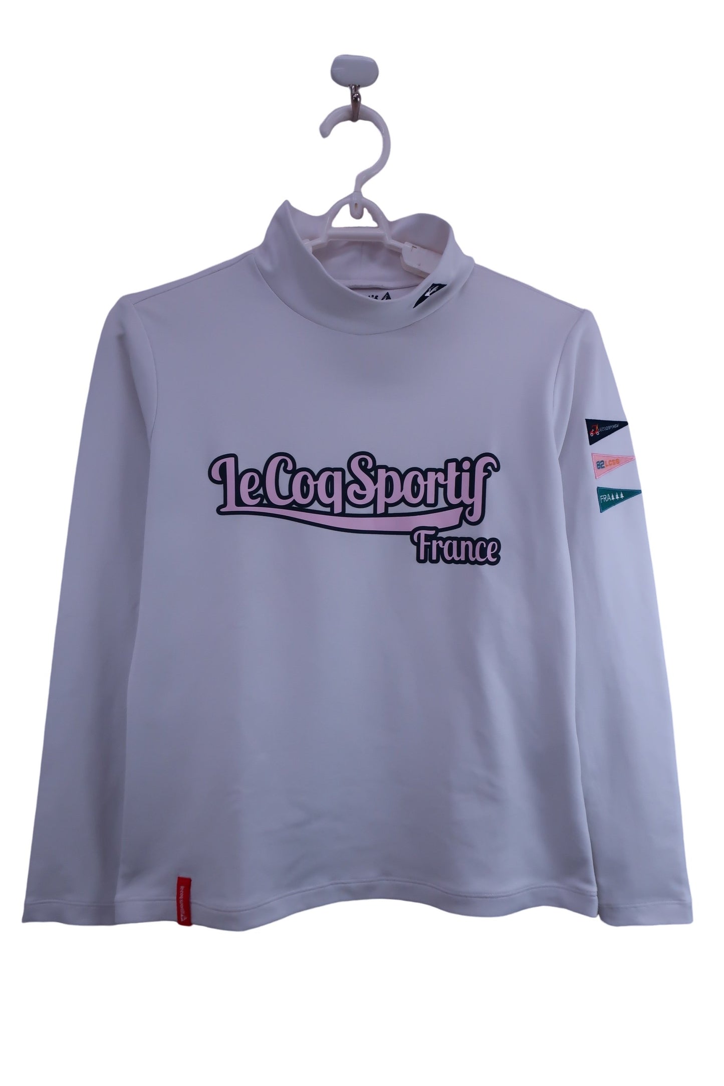 le coq sportif(ルコックスポルティフ) 長袖モックネックシャツ 白 レディース M B-1