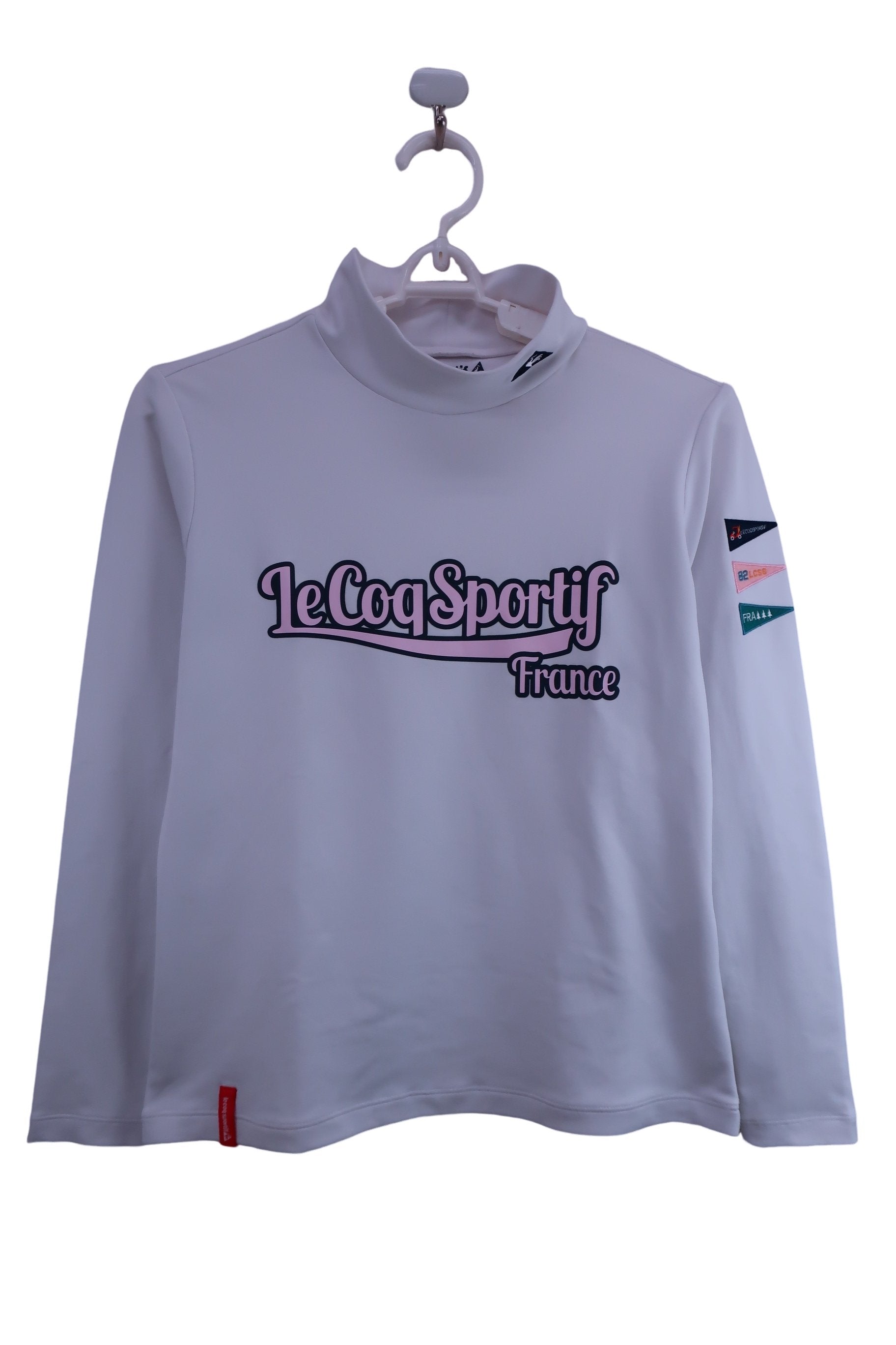 le coq sportif(ルコックスポルティフ) 長袖モックネックシャツ 白 レディース M B-1