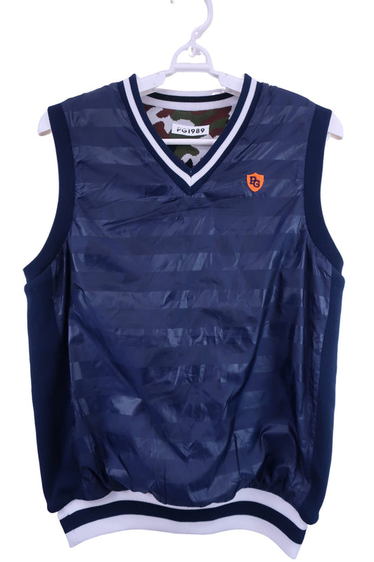 PEARLY GATES(パーリーゲイツ) リバーシブルナイロンベスト ネイビー / カモフラ レディース 2 055-0173116 B-1