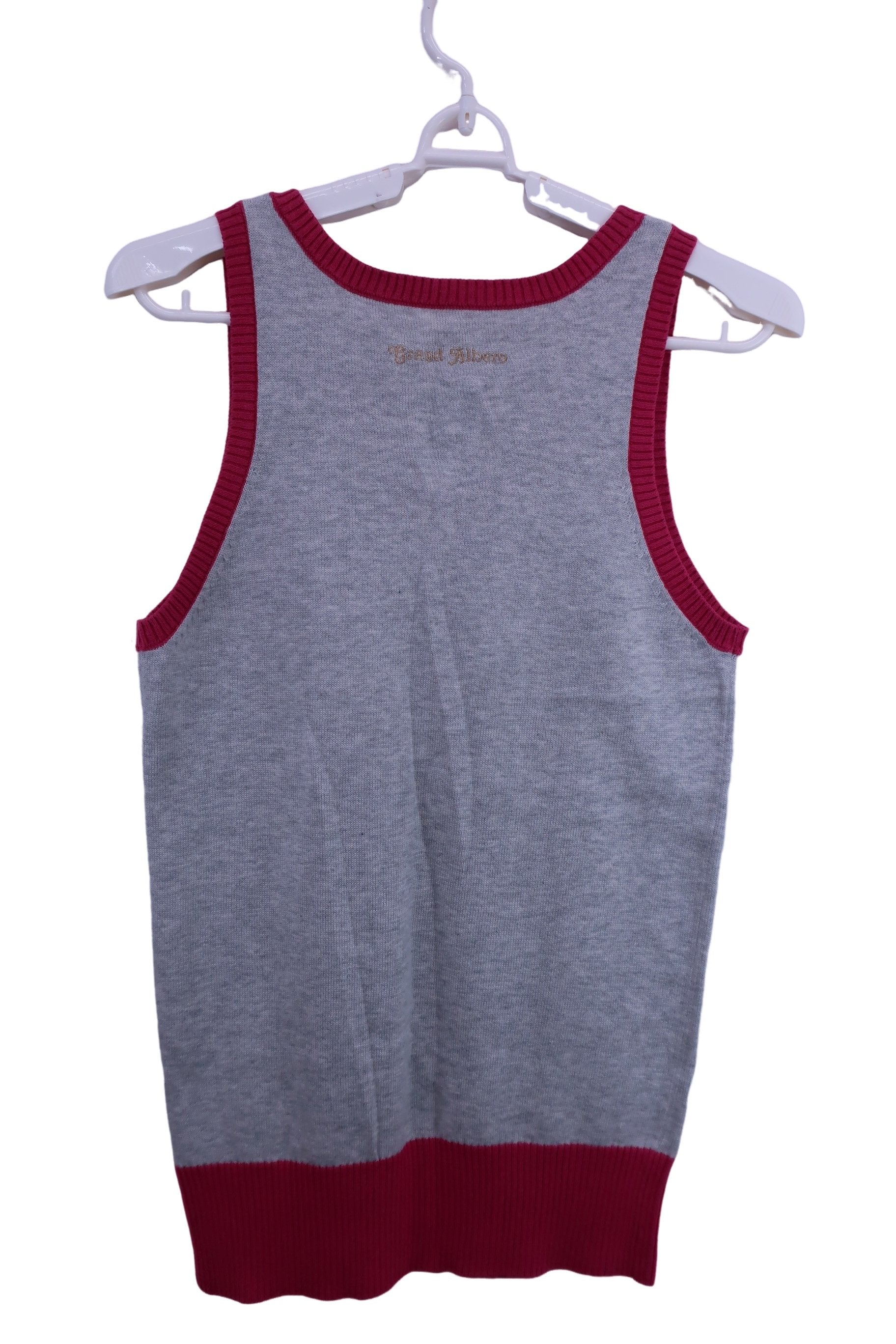 grand albero ニットベスト グレーピンク レディース M B-4