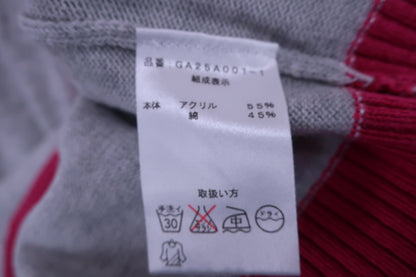 grand albero ニットベスト グレーピンク レディース M B-6