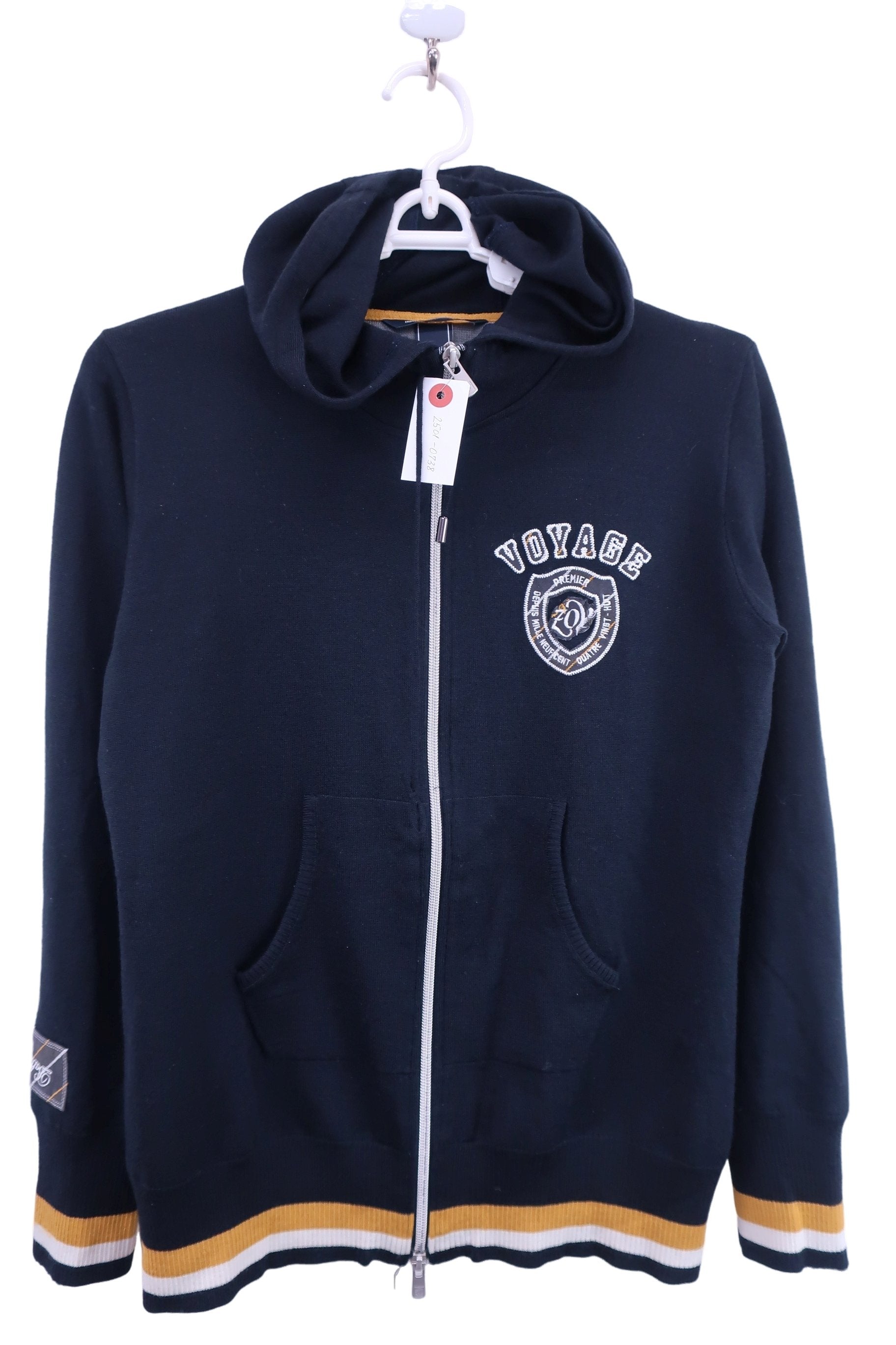 ZOY(ゾーイ) ニットパーカー 黒 レディース 40 B-1