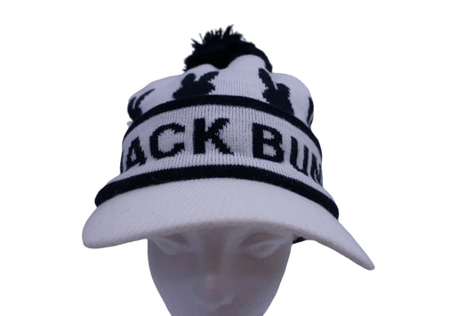 Jack Bunny(ジャックバニー) ニットキャップ 白ネイビー レディース フリーサイズ A-1