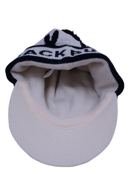 Jack Bunny(ジャックバニー) ニットキャップ 白ネイビー レディース フリーサイズ A-5