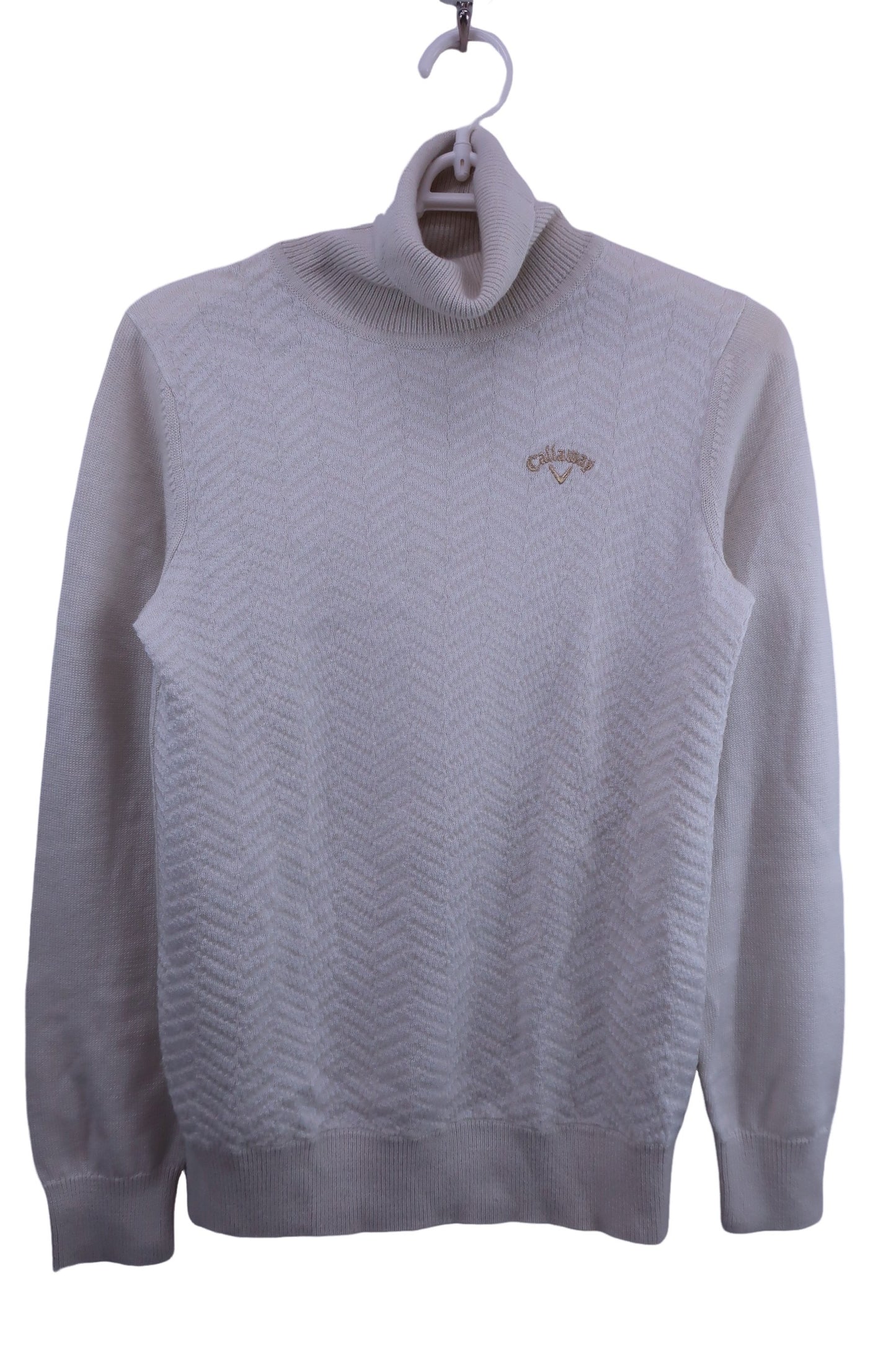 Callaway(キャロウェイ) ハイネックセーター 白 レディース L 241-9260809 B-1