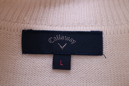 Callaway(キャロウェイ) ハイネックセーター 白 レディース L 241-9260809 B-3