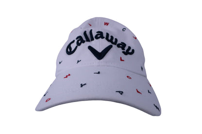 Callaway(キャロウェイ) キャップ 白ロゴ文字柄 レディース フリーサイズ B-1
