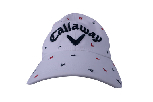 Callaway(キャロウェイ) キャップ 白ロゴ文字柄 レディース フリーサイズ B-1