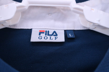 FILA GOLF(フィラゴルフ) ポロシャツ ネイビー メンズ L A-4