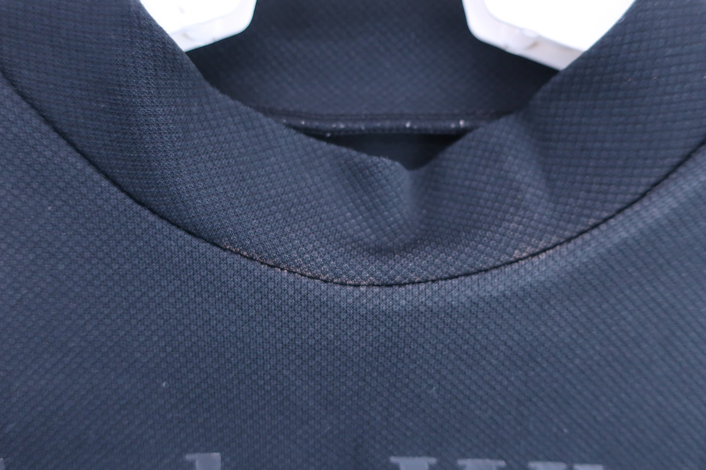 Black & White(ブラック&ホワイト) 半袖モックネックシャツ 黒 レディース M B-3