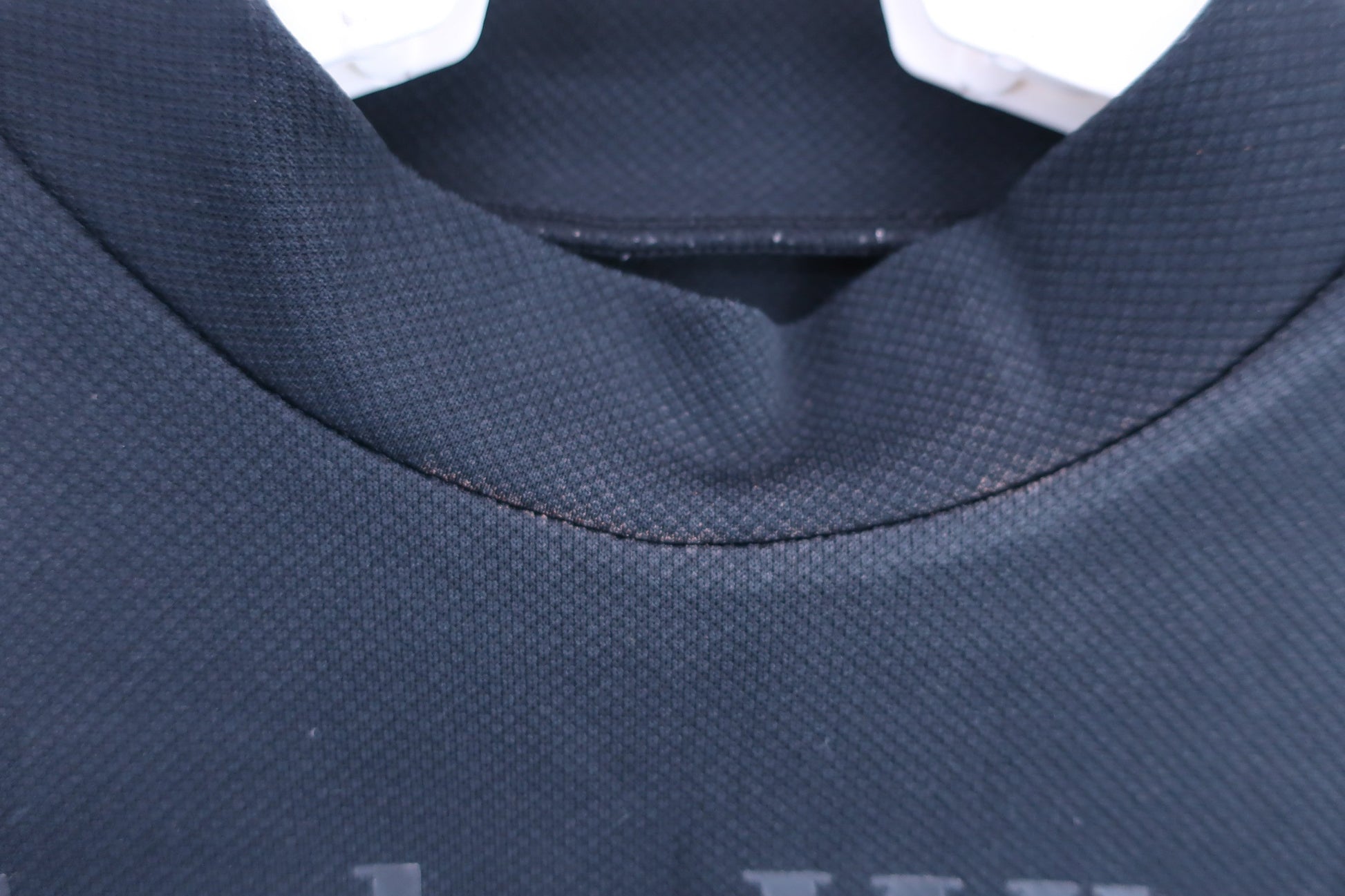 Black & White(ブラック&ホワイト) 半袖モックネックシャツ 黒 レディース M B-3